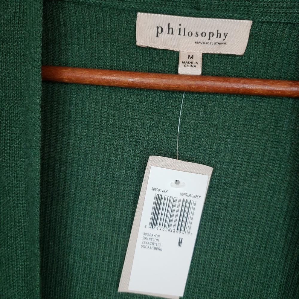 Philosophy Patch Pocket Long Cardigan - Picture 3 of 10